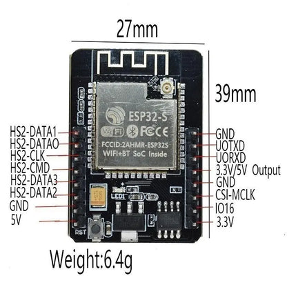 ESP32-CAM WiFi Module ESP32 serial to WiFi ESP32 CAM Development Board 5V For Bluetooth with OV3660  Camera Module Nodemcu