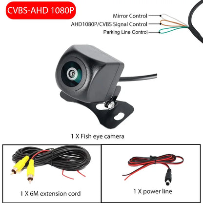170° Wide Angle AHD Car Backup Camera 720P/1080P Dual Resolution Enhanced IR Night Vision Waterproof Universal Reverse Camera