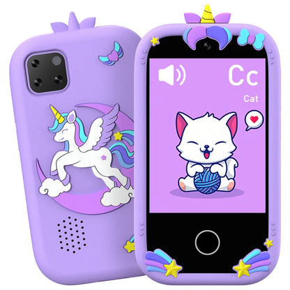 Upgrade Kid Smart Phone Toy 2.8 Inch Touch Video recording Music Player 16 Games Baby Phone for Children Brithday Gifts