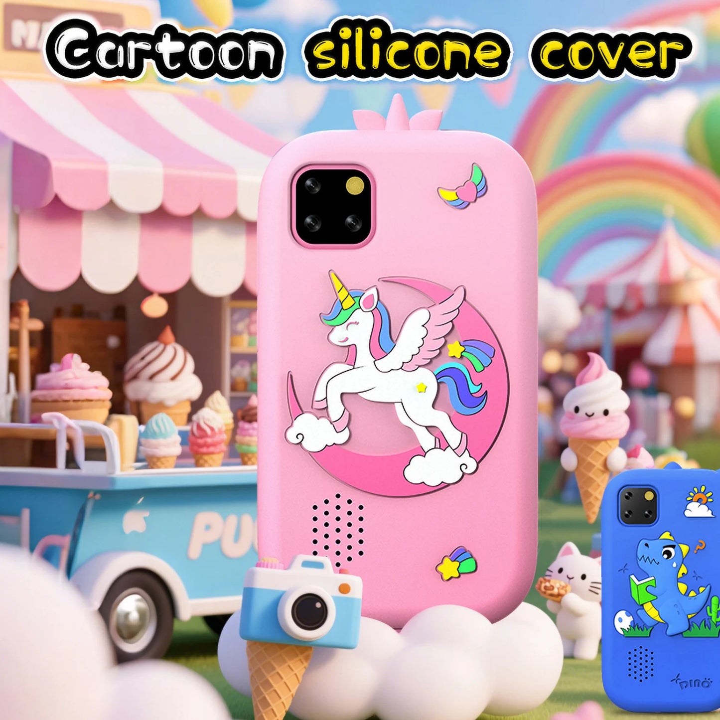 Upgrade Kid Smart Phone Toy 2.8 Inch Touch Video recording Music Player 16 Games Baby Phone for Children Brithday Gifts