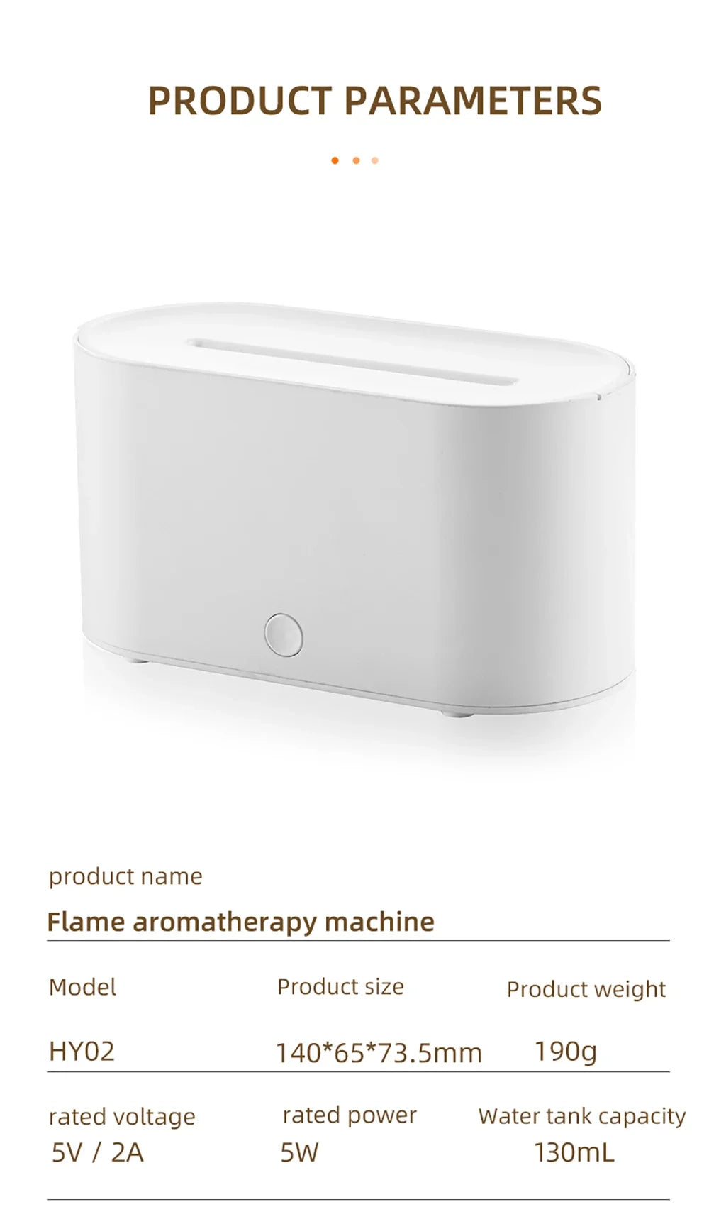 Humidifier Flame Aromatherapy Diffuser Can Add Essential Oils 7 Colour Flame Diffuser Timing USB Desktop Air Humidifier for Home