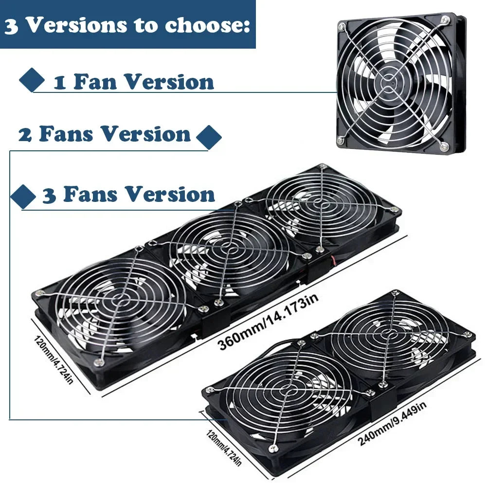 220V Multifunctional Exhaust Fan with Remote Control for Chassis Workstation Service Station Cooling Ventilation Fan