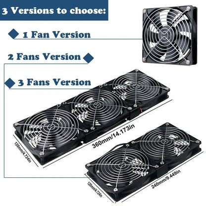 220V Multifunctional Exhaust Fan with Remote Control for Chassis Workstation Service Station Cooling Ventilation Fan