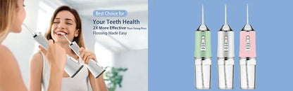 Pro Dental Oral Irrigator Flosser Removal Cleaning Wireless Brush Ipx7 Store Water Floss Irigator Waterpick For Tooth Mouth