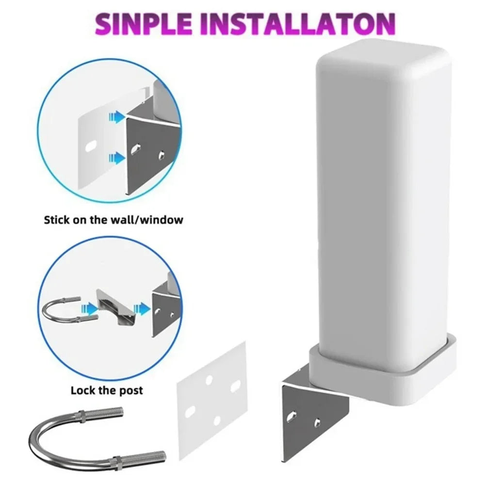 Outdoor digital TV antenna 35dBi remote signal amplifier 4K 1080P free HDTV channel ATSC DVB-T DMB-T ISDB-T