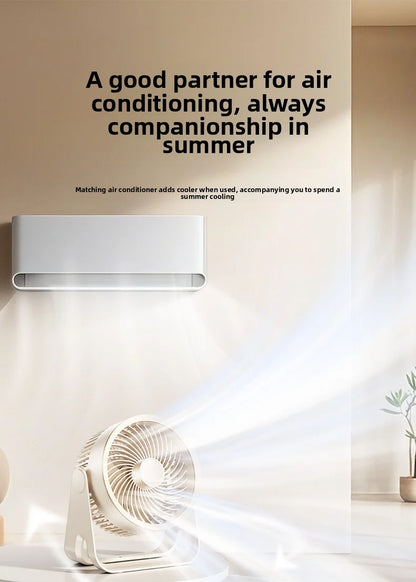 Portable Electric Fan 3600mAh Wireless Air Circulator Fan Cordless Desktop Wall Ceiling Air Cooling Cooler Quiet Ventilator