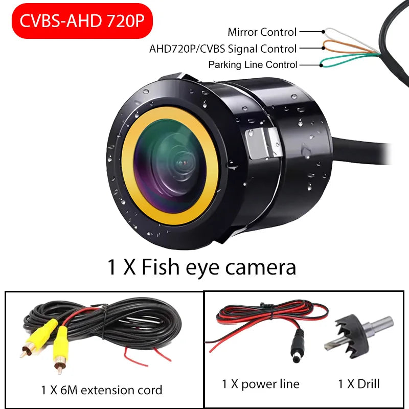AHD 1080P Car Front Rear View Reversing Camera 170° Fisheye Lens Full HD Night Vision CVBS Vehicle Backup Camera