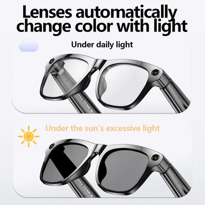 Xiaomi 4K AI Camera Glasses 800MP Multifunctional Photochromic Smart Glasses Bluetooth Calling Photo Video Music Translation New