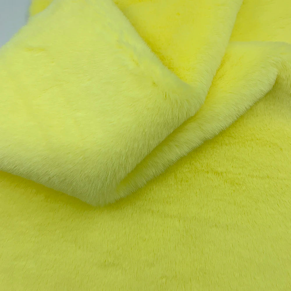 1Pcs 50/80/160cm Faux Rabbit Fur Fabric 100% Polyester 10mm Pile Super Soft Plush Fabric For Handmade Stuffed Toys Sewing Fabric