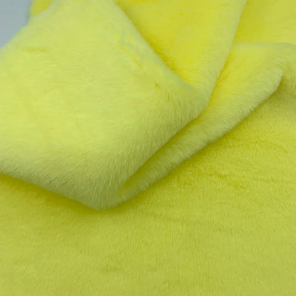 1Pcs 50/80/160cm Faux Rabbit Fur Fabric 100% Polyester 10mm Pile Super Soft Plush Fabric For Handmade Stuffed Toys Sewing Fabric