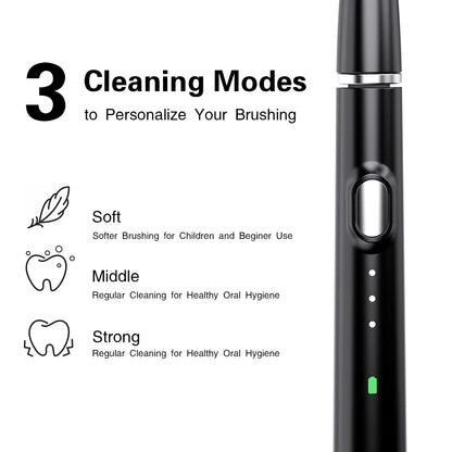 Electric Toothbrush Fine Branch Sonic Toothbrush Hollow Cup Motor Home Travel Toothbrush IPX7 Waterproof Electric Brush