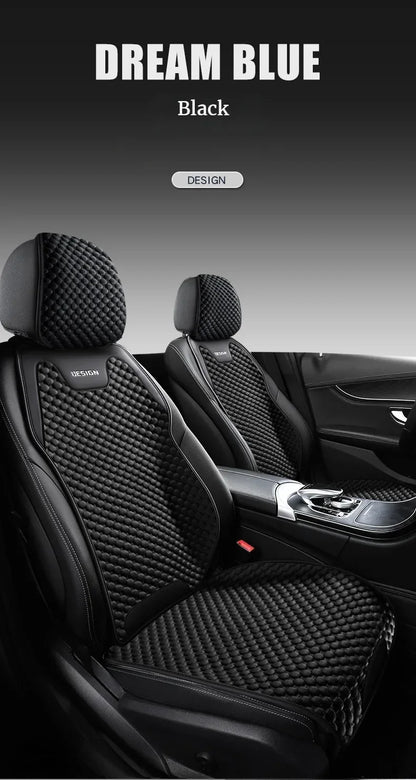 Ice Silk Car Seat Cushion Ventilation Comfortable, Durable Four Seasons Universal Split Single Car Front Seat Cover