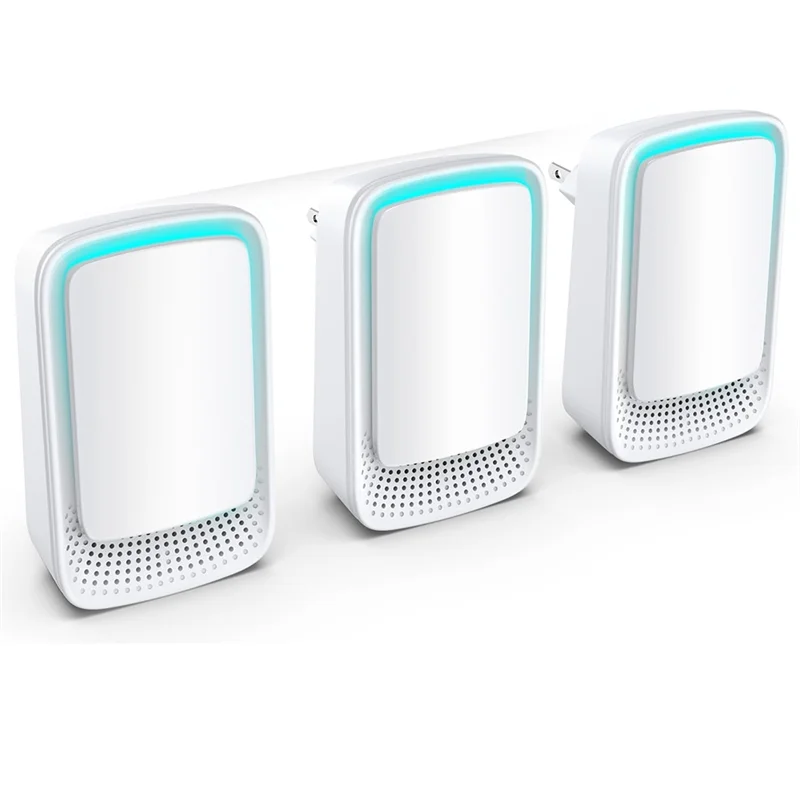 【NEW A39M】 Mini Air Cleaner For Home, Air Ionizers 3-Pack, Quiet Negative Generator Freshener For Bedroom,Office Kitchen EU