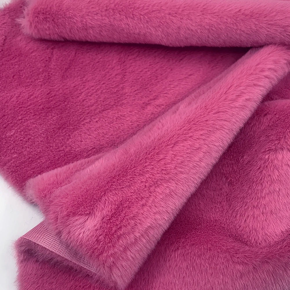 1Pcs 50/80/160cm Faux Rabbit Fur Fabric 100% Polyester 10mm Pile Super Soft Plush Fabric For Handmade Stuffed Toys Sewing Fabric