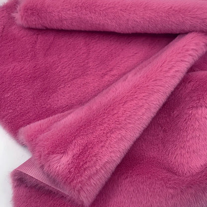 1Pcs 50/80/160cm Faux Rabbit Fur Fabric 100% Polyester 10mm Pile Super Soft Plush Fabric For Handmade Stuffed Toys Sewing Fabric