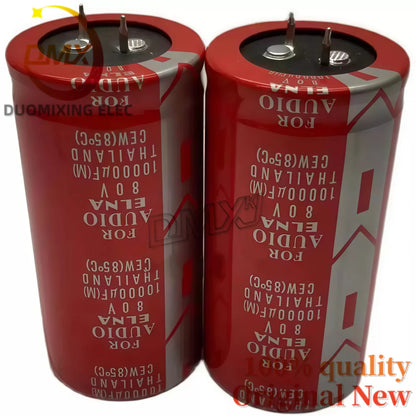 2Pieces/LOT Red robe 15000UF 80V 10000UF 22000UF 50V 63V 100V 35*70MM High quality Audiophile power amplifier filter capacitor