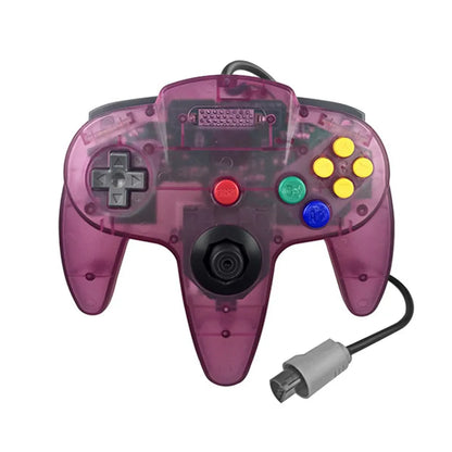 Wired Transparent Gaming Joystick for N64 Gamepad Game Controller for N64 Console