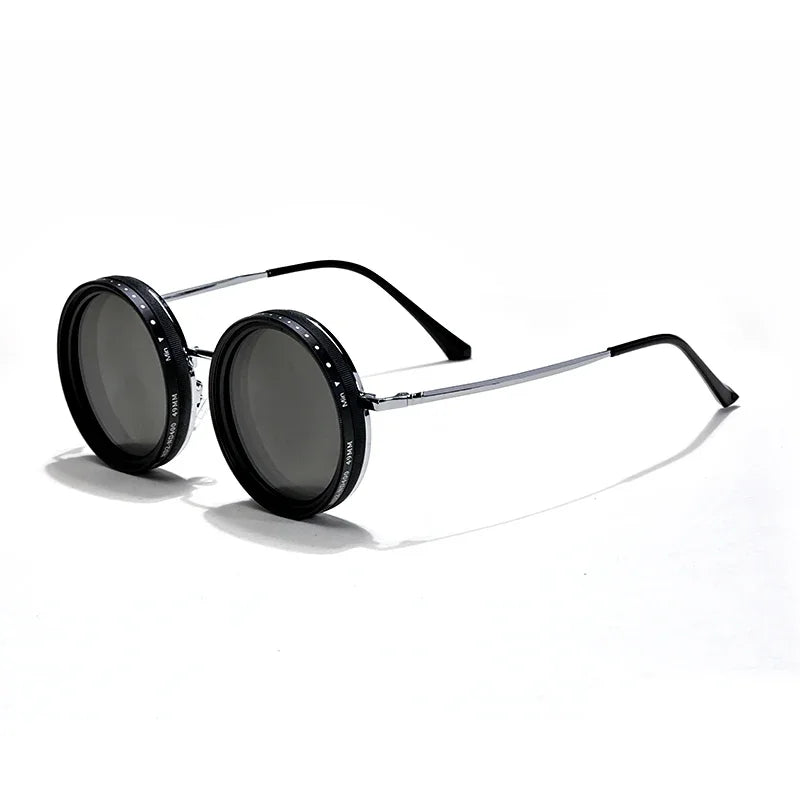 ND9 adjustable dimming sunglasses men women handmade innovative outdoor fishing UV400 polarized sun glasses support myopia lens