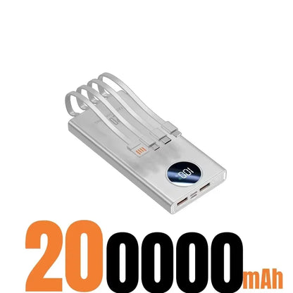 500000mAh Large Capacity Power Bank 120W Super Fast Charging With Portable Digital Display Supply For Various Phones