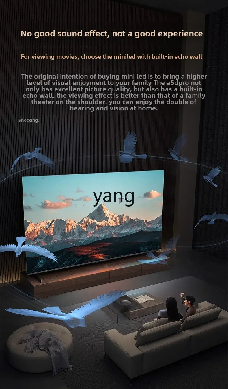 CX  75 inch built-in echo wall home LCD TV