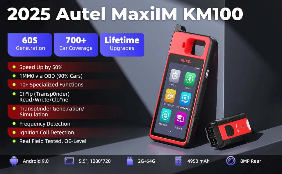 Autel KM100 KM100X KM100E Universal Smart Fob Programmer Key Programmer V200 Universal Key Generator Free Update Lifetime