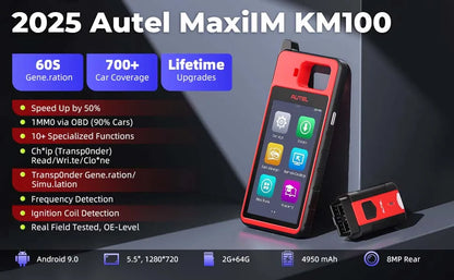 Autel KM100 KM100X KM100E Universal Smart Fob Programmer Key Programmer V200 Universal Key Generator Free Update Lifetime