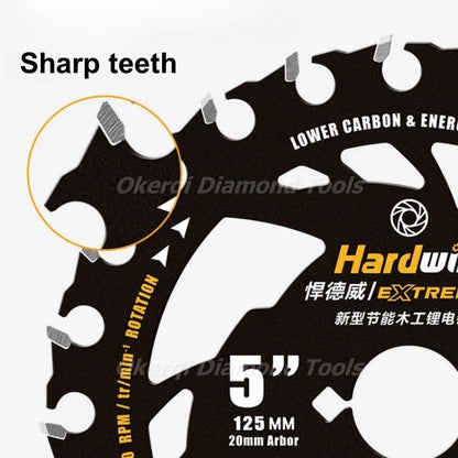 4/5/5.5/6/6.5/7.25 Inch Energy Saving Lithium Saw Blades Energy Efficient Lithium Wood Cutting Circular Saw Blade Woodworking