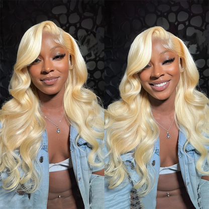 13x6 Silver Grey Straight Lace Front Human Hair Wigs Pre Plucked 613 Blonde Body Wave Frontal Wigs For Women Brazilian Hair Wigs