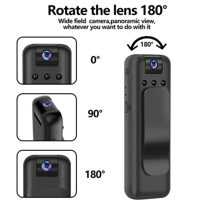 1080P HD Mini Camera Portable Small Digital Video Recorder Surveillance Camcorder Night Vision Video Police BodyCam Infrared