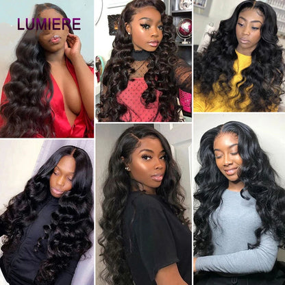 Loose Deep Wave Bundles 100% Virgin Raw Brazilian Human Hair Weave 1/3/4   Bundle Deals Hair Extension Double Weft Wholeasle 30"