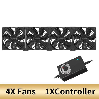220V Multifunctional Exhaust Fan with Remote Control for Chassis Workstation Service Station Cooling Ventilation Fan