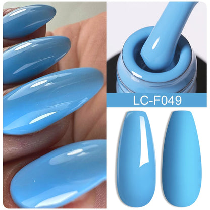 LILYCUTE 7ml White Color Gel Nail Polish Semi Permanent UV Gel Polish Gorgeous Full Coverage Soak Off UV LED Nail Gel Varnishes