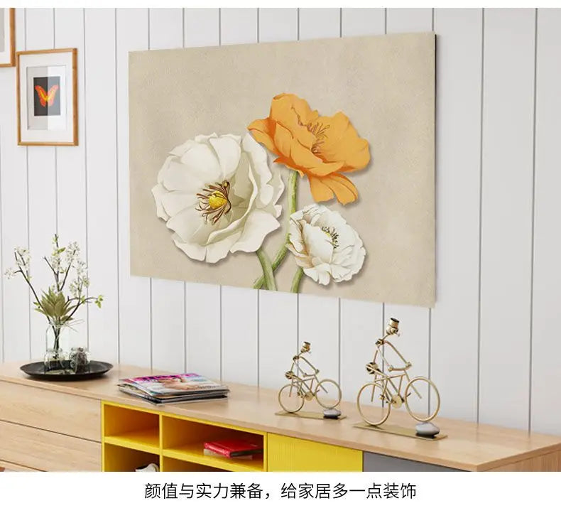 TV Cover Aesthetic three-dimensional sense Household Hanging LCD TV Dust 24-75 Inch Living Room Decoration for Televisions