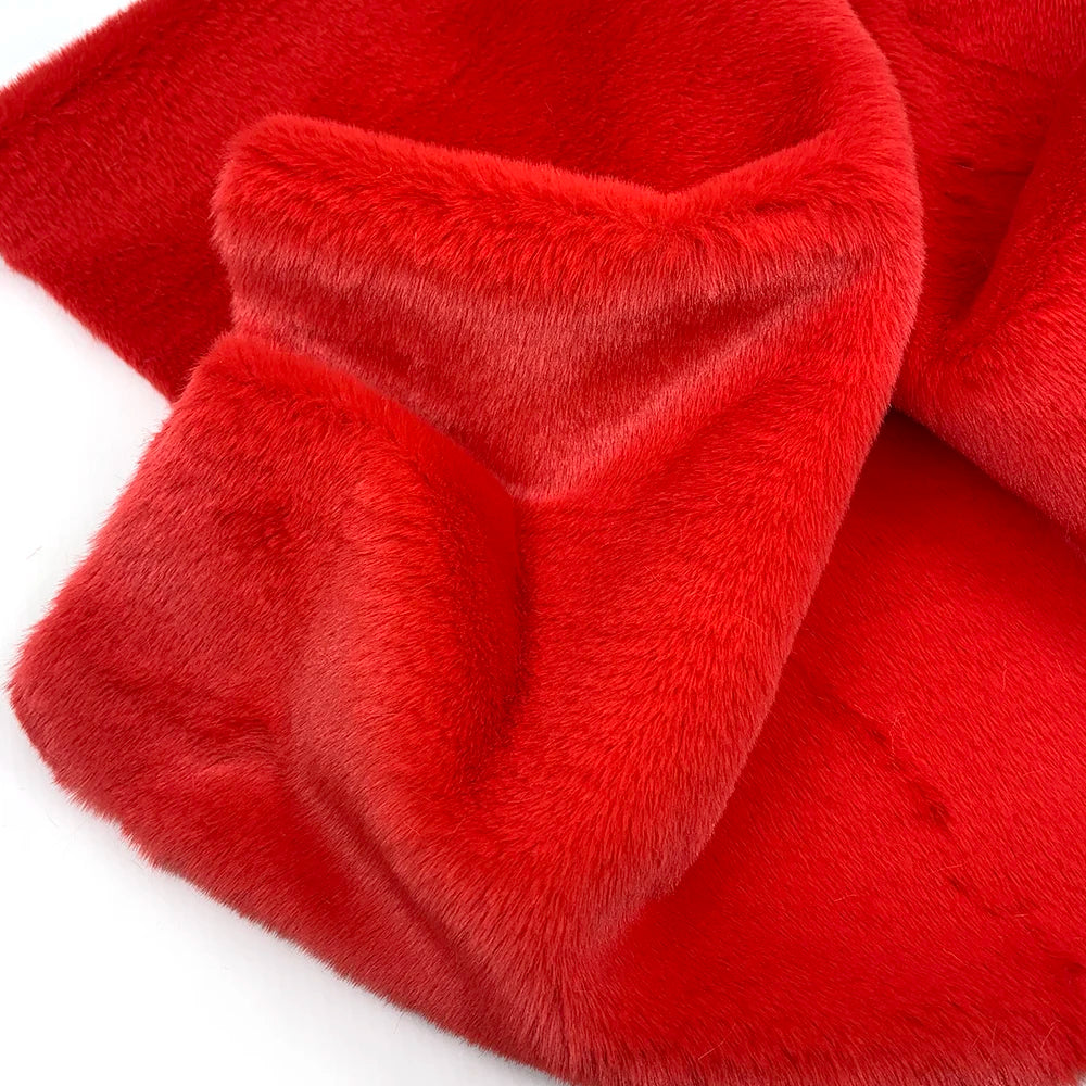 1Pcs 50/80/160cm Faux Rabbit Fur Fabric 100% Polyester 10mm Pile Super Soft Plush Fabric For Handmade Stuffed Toys Sewing Fabric