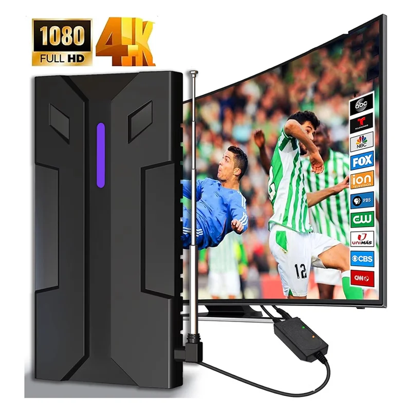 DVBT2 TV Antenna Outdoor Strong Signal HDTV HD 4K Full TV Signal Amplifier Powerful Digital Antenna For High Range TVABGI