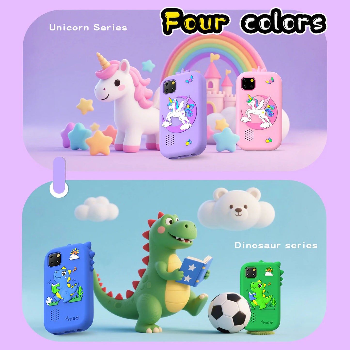 Upgrade Kid Smart Phone Toy 2.8 Inch Touch Video recording Music Player 16 Games Baby Phone for Children Brithday Gifts