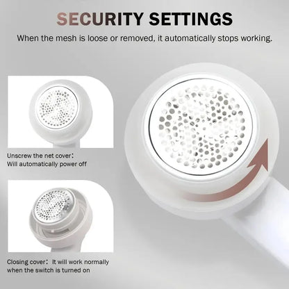 Rechargeable electric hair remover and portable shaver, suitable for clothing, furniture, and carpets.