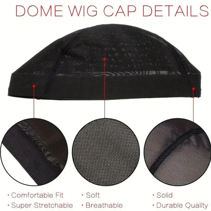 1-6PC Spandex Mesh Dome Wig Cap Easier Sew In Hair Stretchable Weaving Cap  Weaving Wig Cap Stretchable Hairnets