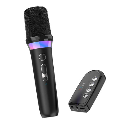 New DS-K2 Karaoke Companion Bluetooth Wireless Moving-Coil Microphone With RGB Light KTV DSP Mixer System For Wired Speaker Car