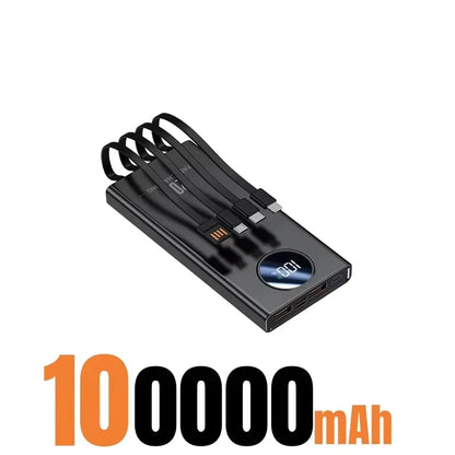500000mAh Large Capacity Power Bank 120W Super Fast Charging With Portable Digital Display Supply For Various Phones