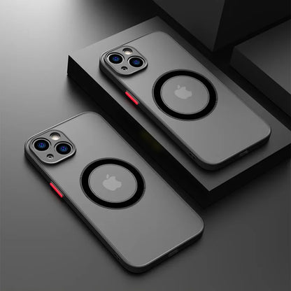 Magnetic for Magsafe Wireless Charge Phone Case For iPhone 15 14 13 12 11 Pro Max Mini 14 Plus Bumper Shockproof Armor Cover