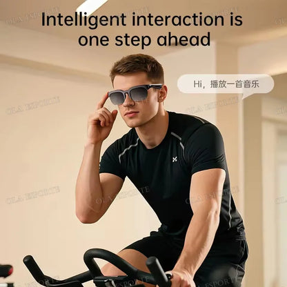 New Camera Control Smart Glasses 2025 Music Sunglasses Headphones Wireless Bluetooth Call Headset HIFI Audio glasses For Android