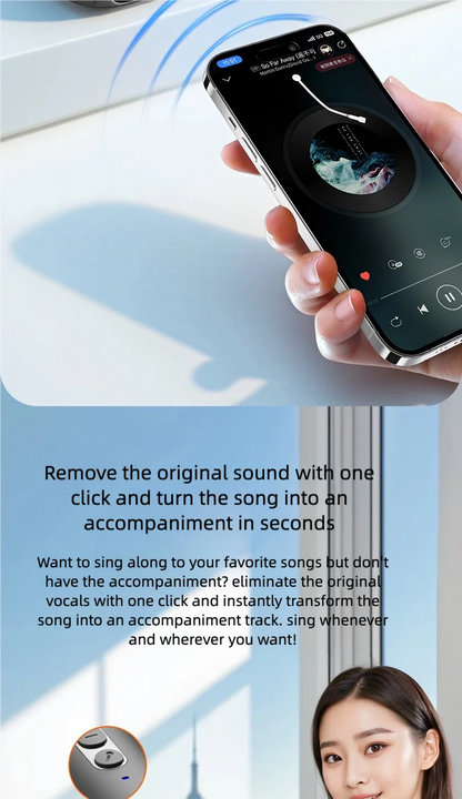 Karaoke Machine for Adults, Portable Bluetooth Speaker with 2 Wireless Microphones, Portable PA System with Disco Lights