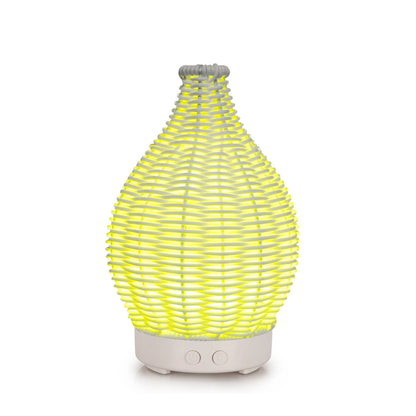 Wood Weave Vase Aromatherapy Humidifier Household Vase Air Humidifier Ultrasonic Mute Colorful Humidifier Spray Instrumen