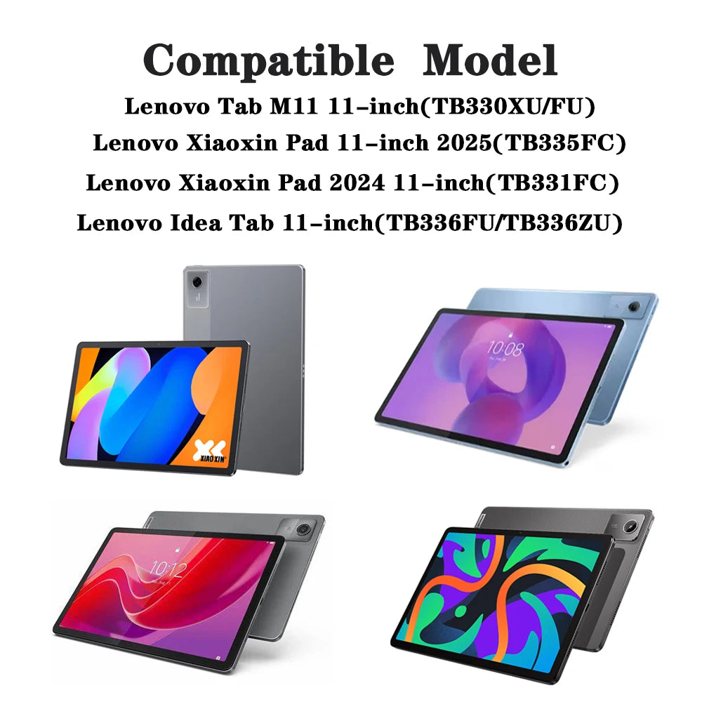 Tablet Case for Lenovo Xiaoxin Pad 11 lnch 2024 2025,Detachable  Keyboard Case for Lenovo Tab M11 / Idea Tab 11" with Pen Slot