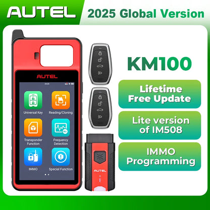 Autel KM100 KM100X KM100E Universal Smart Fob Programmer Key Programmer V200 Universal Key Generator Free Update Lifetime