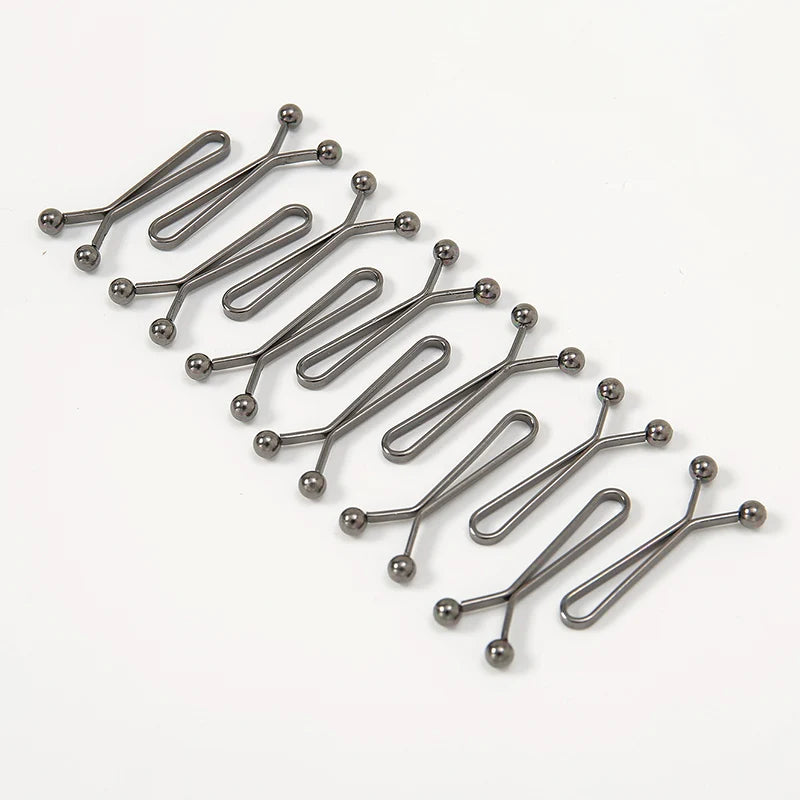 12pcs Jeans Skirts Detachable Buckle Adjustable Sleeve Clip For Pants Waist Tightening Sleeve Reduction Clip For Clothing Decor