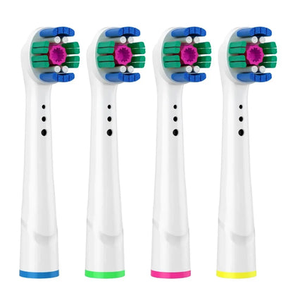 Universal Sonic Electric Toothbrush Replacement Brush Head 4 PCS DuPont Soft Bristle Oral Care Dental Cleaning