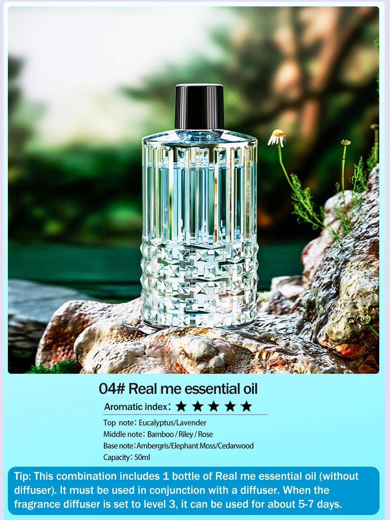 Multifunctional rechargeable portable essential oil diffuser Multiple aroma aromatherapy essential oils can be used in home cars