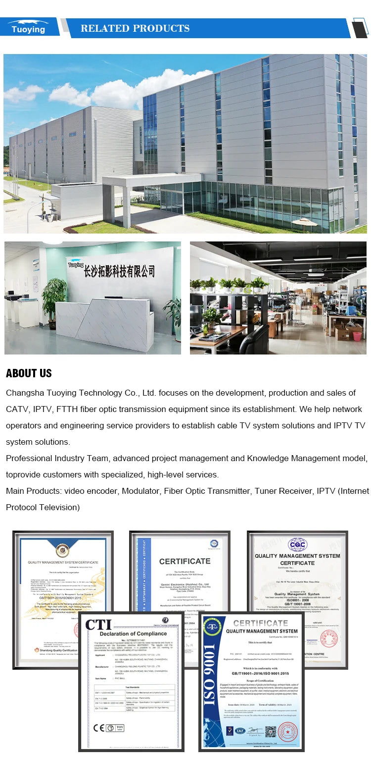 Tuner Receiver HD Video Encoder/Modulator  DVB-S2 DVB-T ISDB-T ATSC DVB-C HD to DTV RF IP to RF
